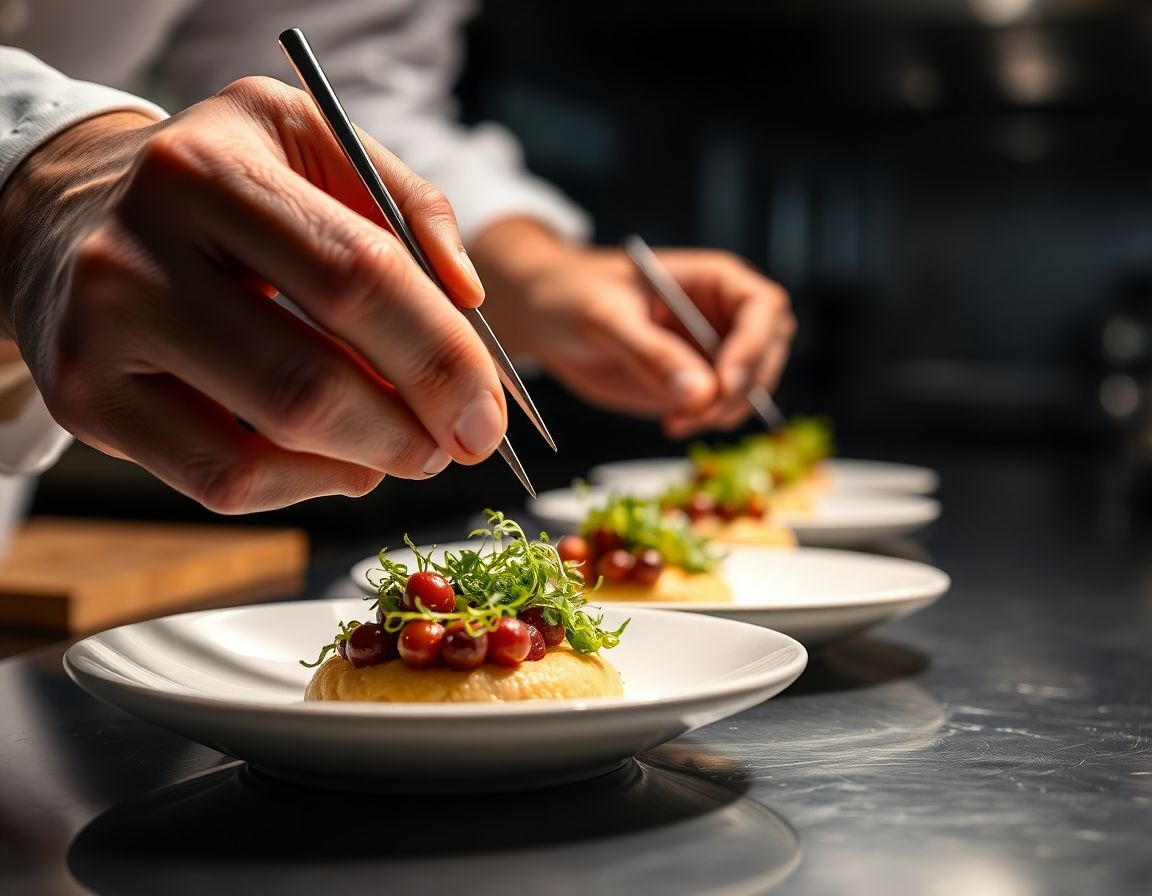 Chef Preparing Dish
